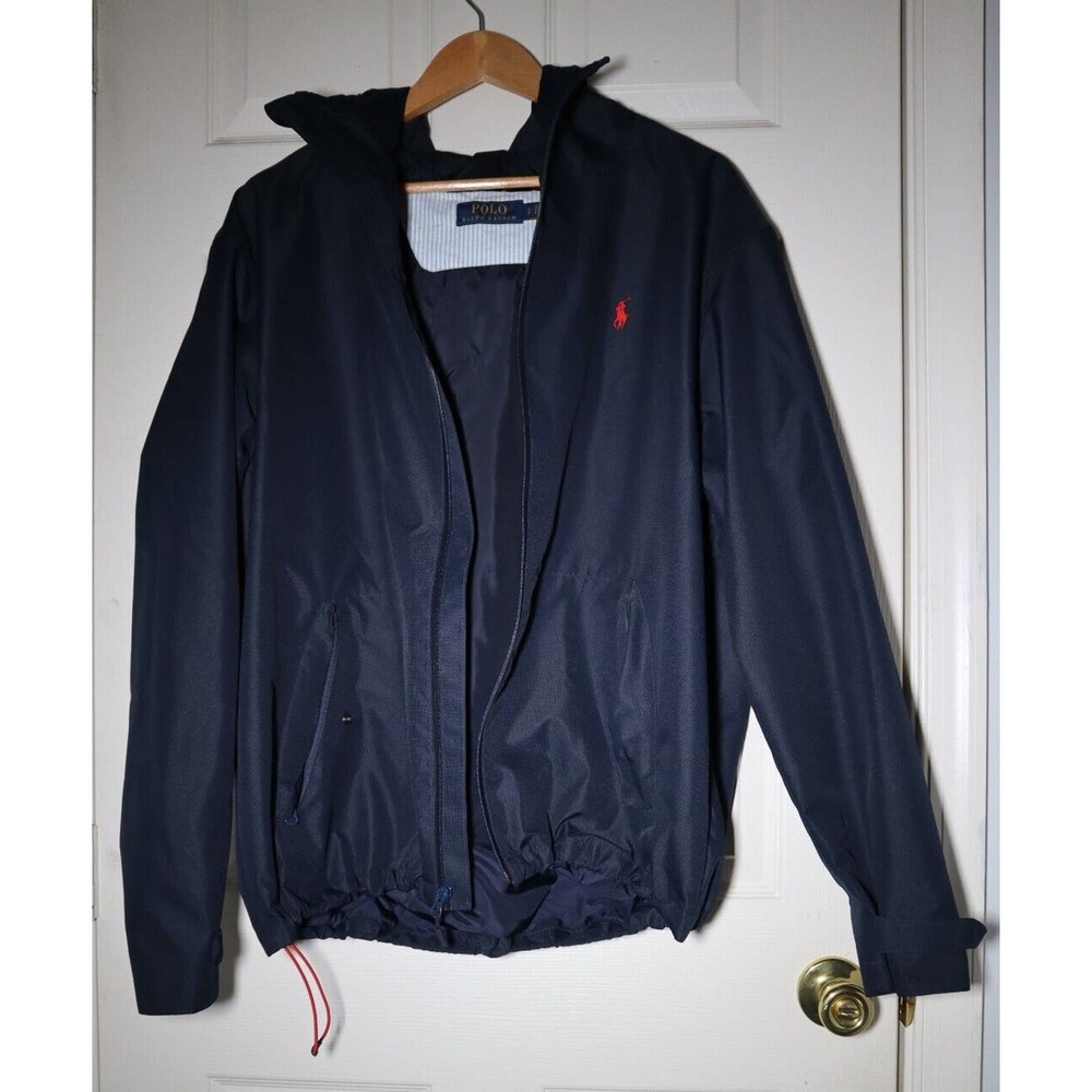 Polo Ralph Lauren Navy Blue Rain Jacket Size L